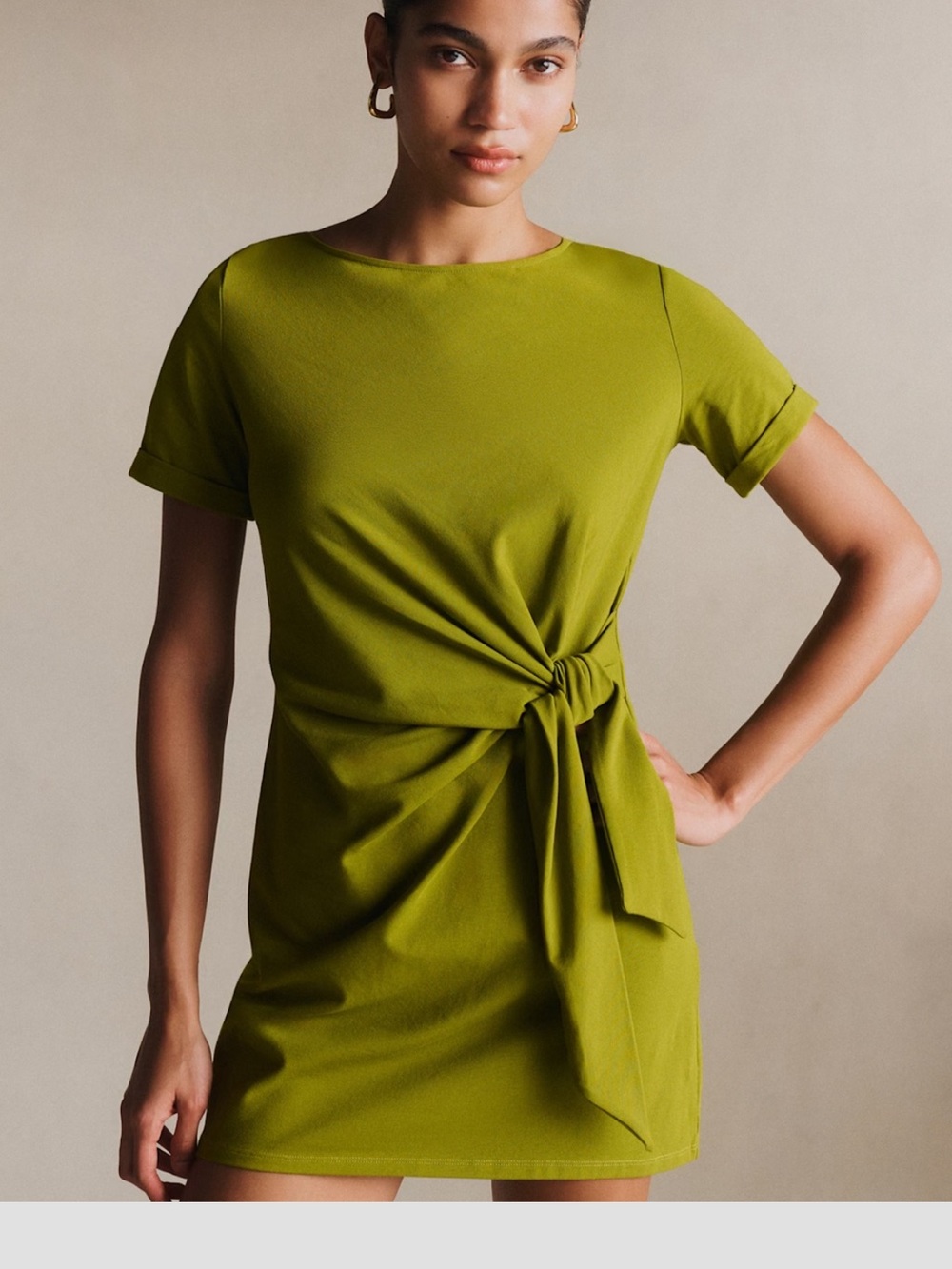 Sézane pippa short dress bright green - XS worn once